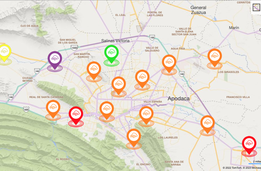 Zona metropolitana de Monterrey reporta mala calidad del aire